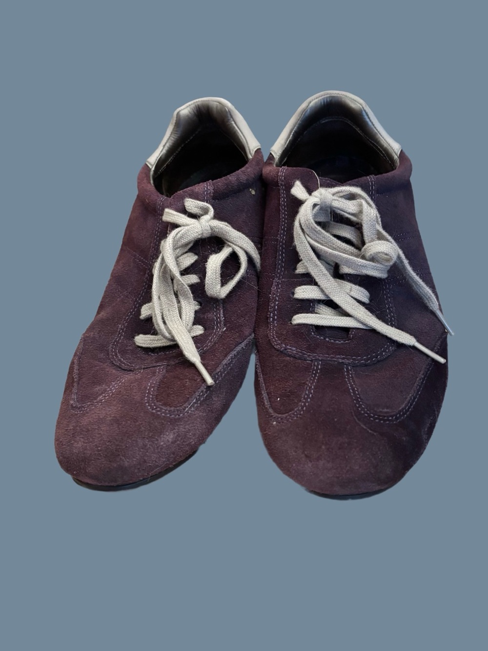 Cole Haan Women's Suede Sneakers - Plum with Light Gray Laces